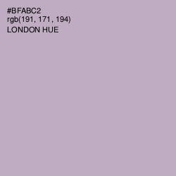 #BFABC2 - London Hue Color Image